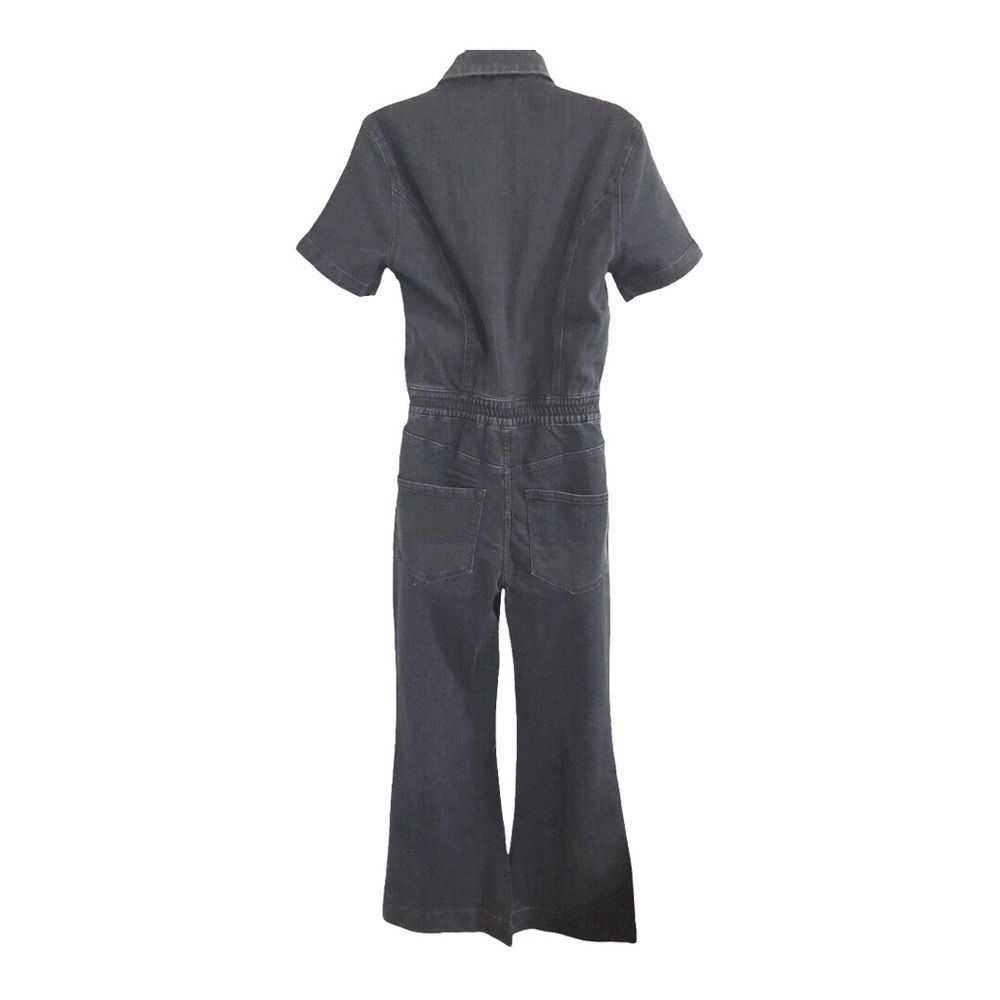 Jessica Simpson black gravel cammie flare leg stretch denim jeans Jumpsuit sz 13 - Picture 8 of 17
